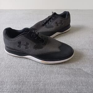 Under Armour Golf Shoes Mens 8 Black SMGX 3020991-001 Soft Rubber Spikes Lace Up